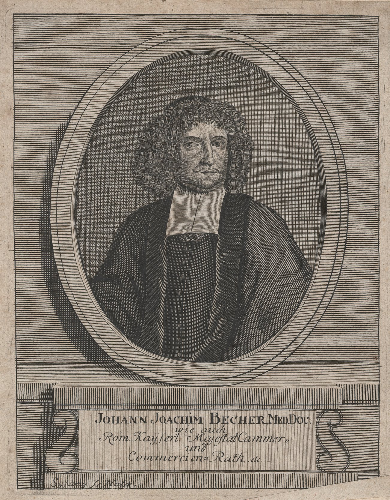Bildnis des Johann Joachim Becher (Historisches Museum der Pfalz, Speyer CC BY)