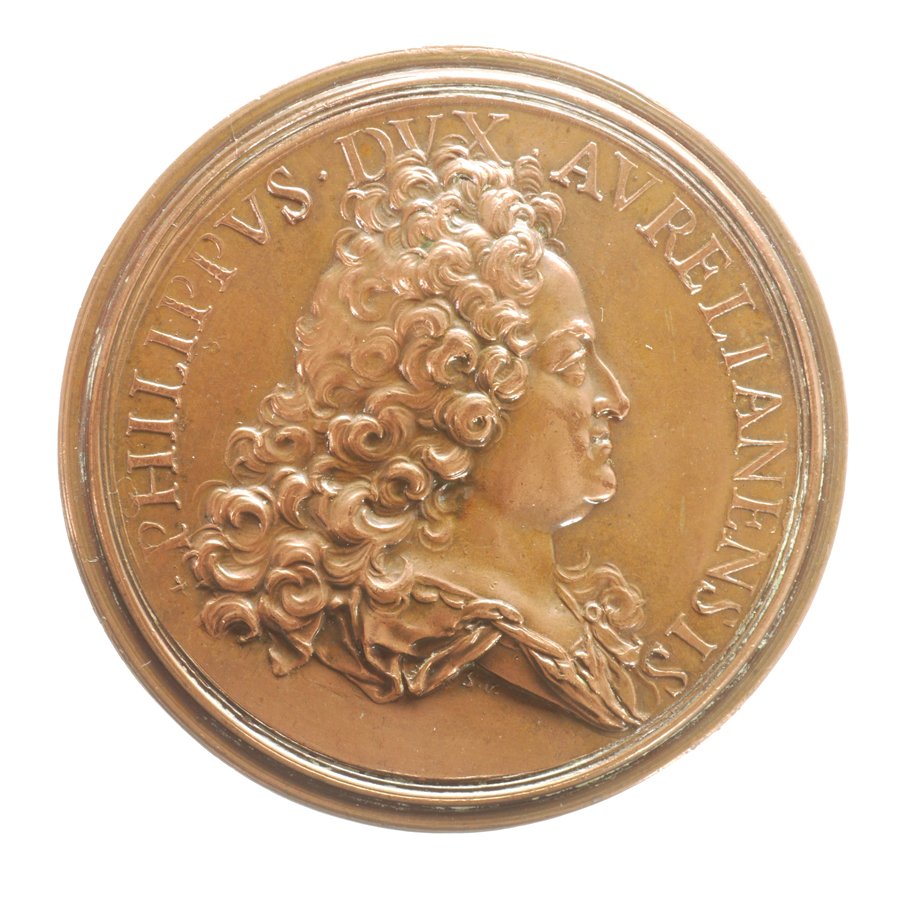 Medaille auf Philippe v. Orléans und Elisabeth Charlotte von der Pfalz (Historisches Museum der Pfalz, Speyer CC BY)