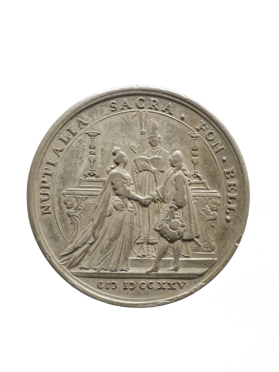 Medaille auf die Hochzeit mit Maria von Polen (Historisches Museum der Pfalz, Speyer CC BY)