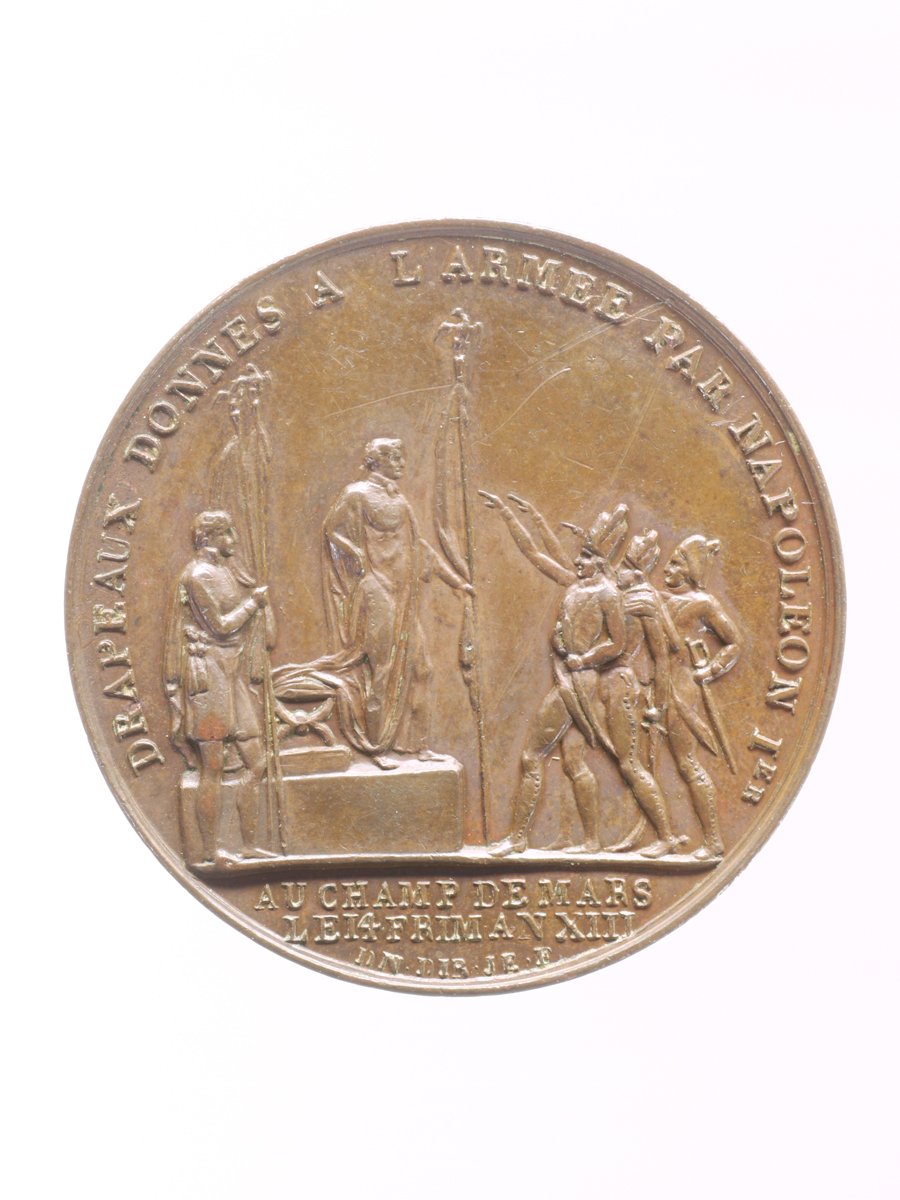 Medaille auf die Überreichung der Fahnen an die Armee auf dem Marsfeld (Historisches Museum der Pfalz, Speyer CC BY)