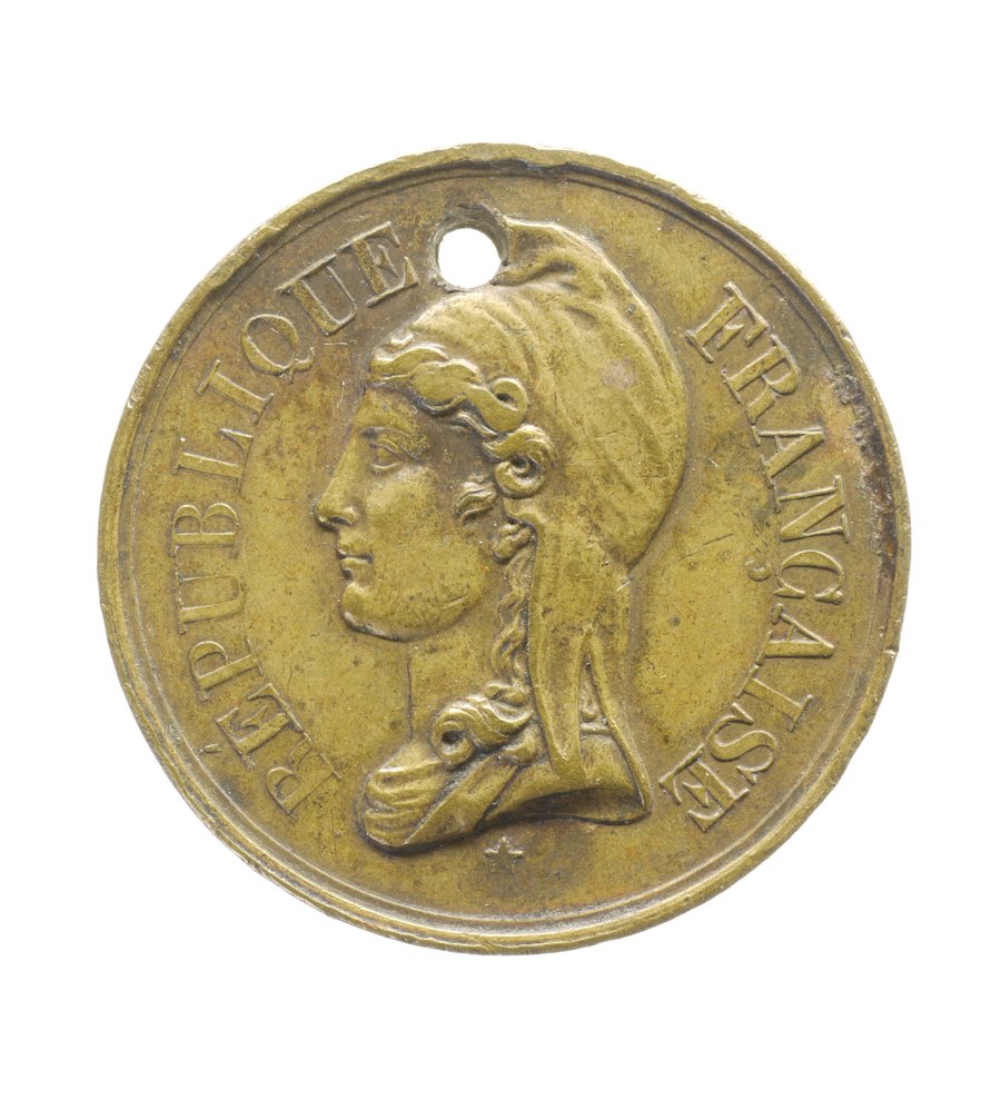 Medaille in Gedenken an die Niederschlagung von Unruhen 1849 (Historisches Museum der Pfalz, Speyer CC BY)