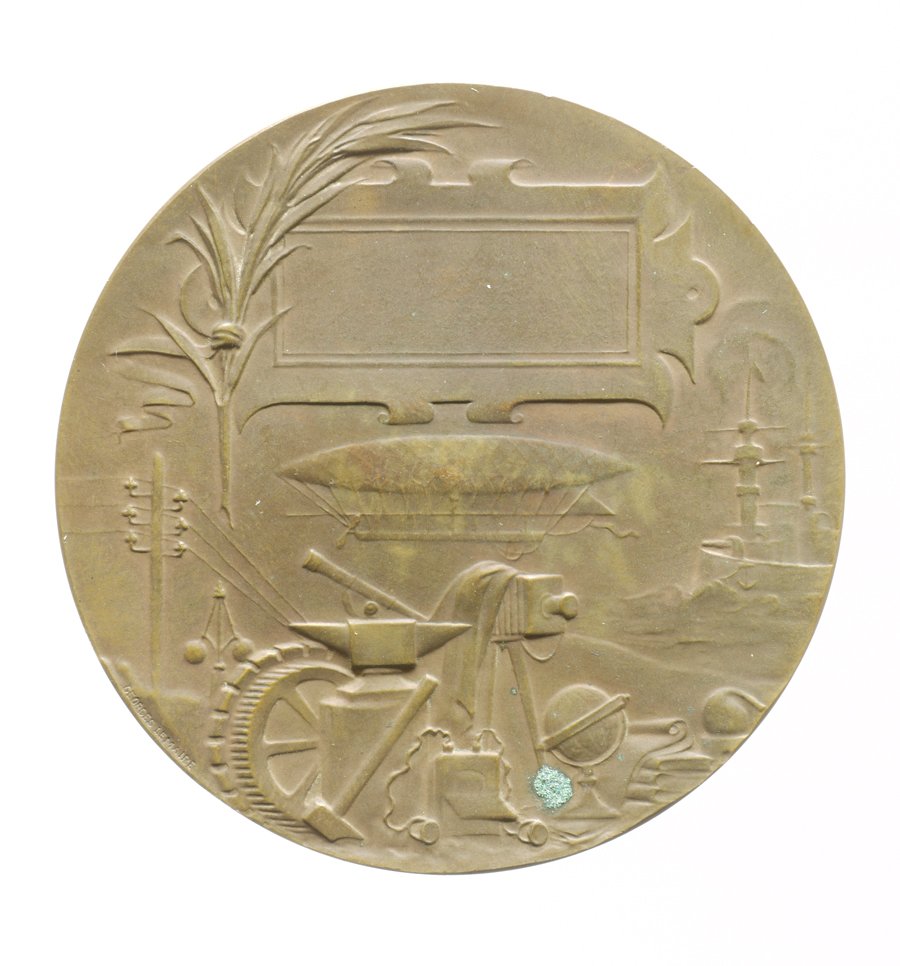 Medaille auf die Weltausstellung in Paris 1900 (Historisches Museum der Pfalz, Speyer CC BY)