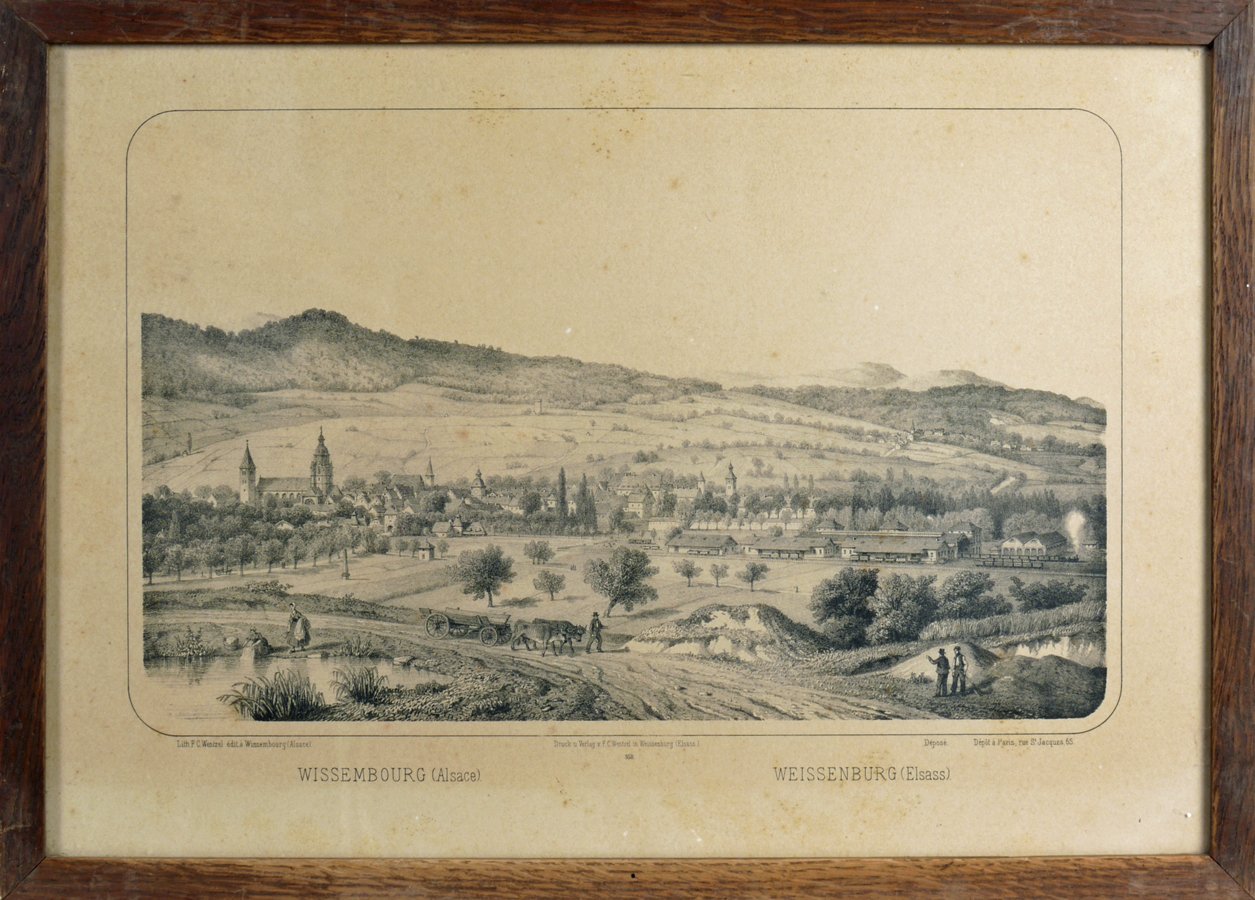 Ansicht der Stadt Weißenburg im Elsass (Historisches Museum der Pfalz, Speyer CC BY)