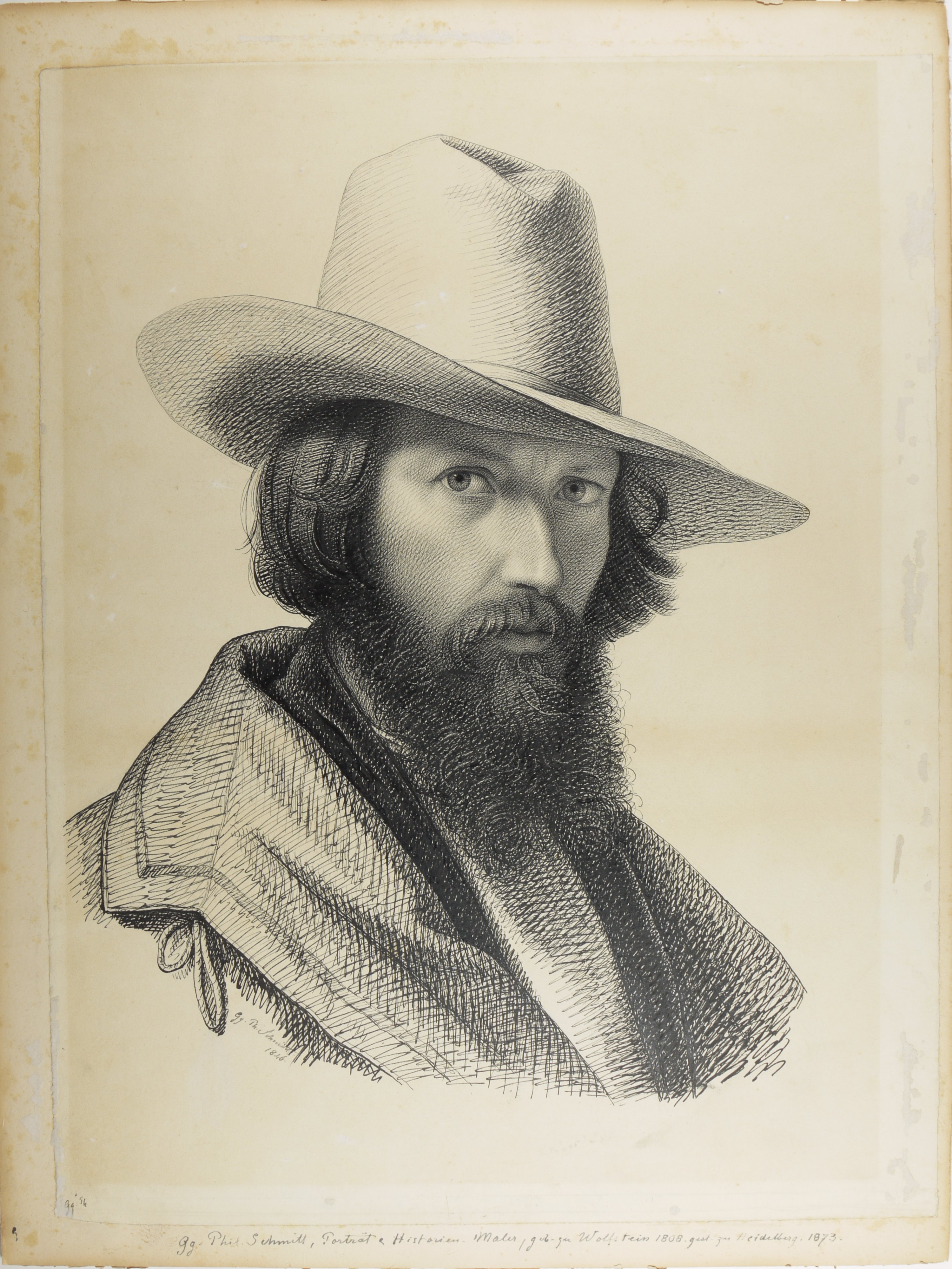 Selbstporträt Georg Philipp Schmitt (1808 - 1873) (Historisches Museum der Pfalz, Speyer CC BY)