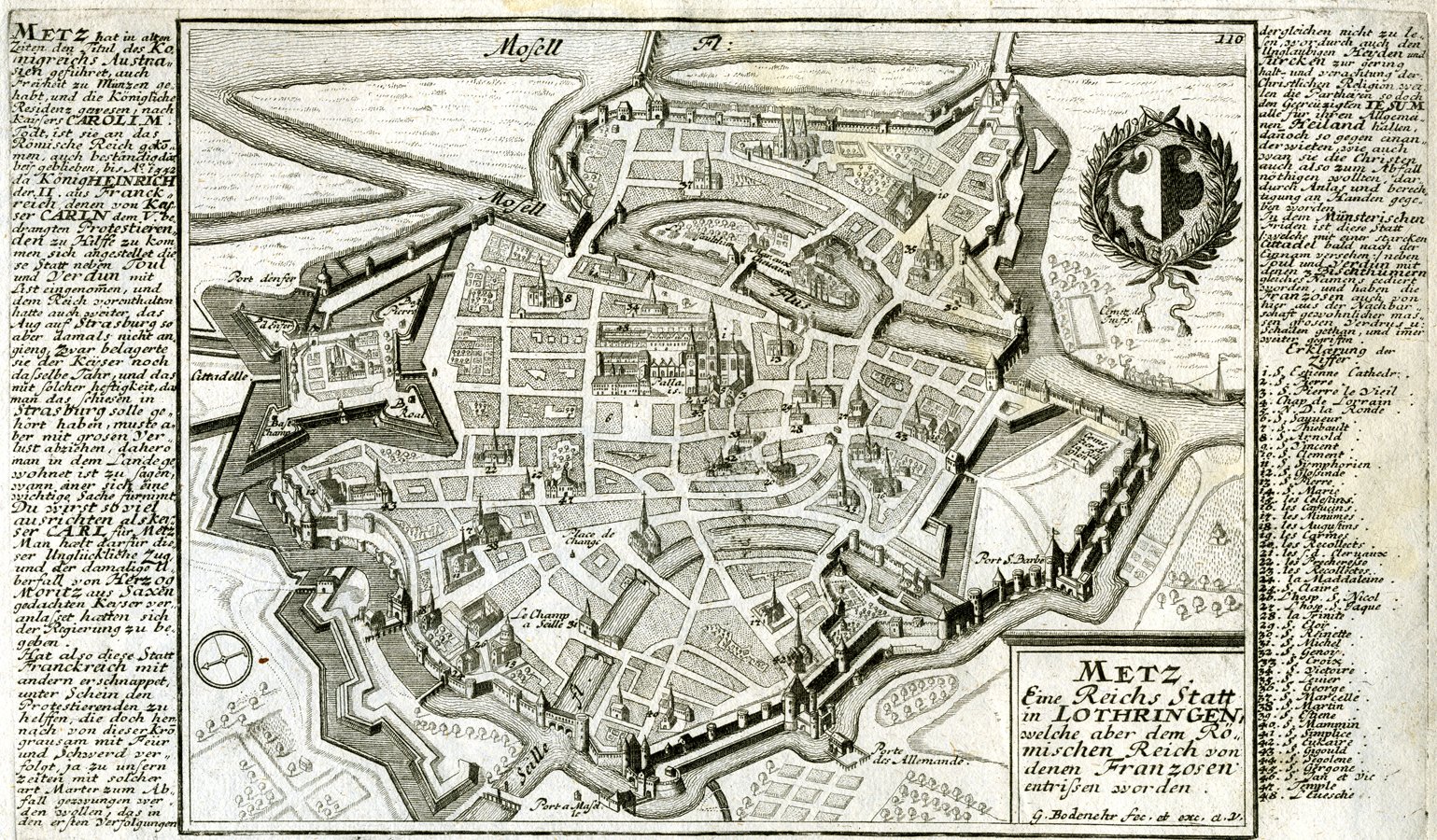 Plan der Stadt Metz (Historisches Museum der Pfalz, Speyer CC BY)