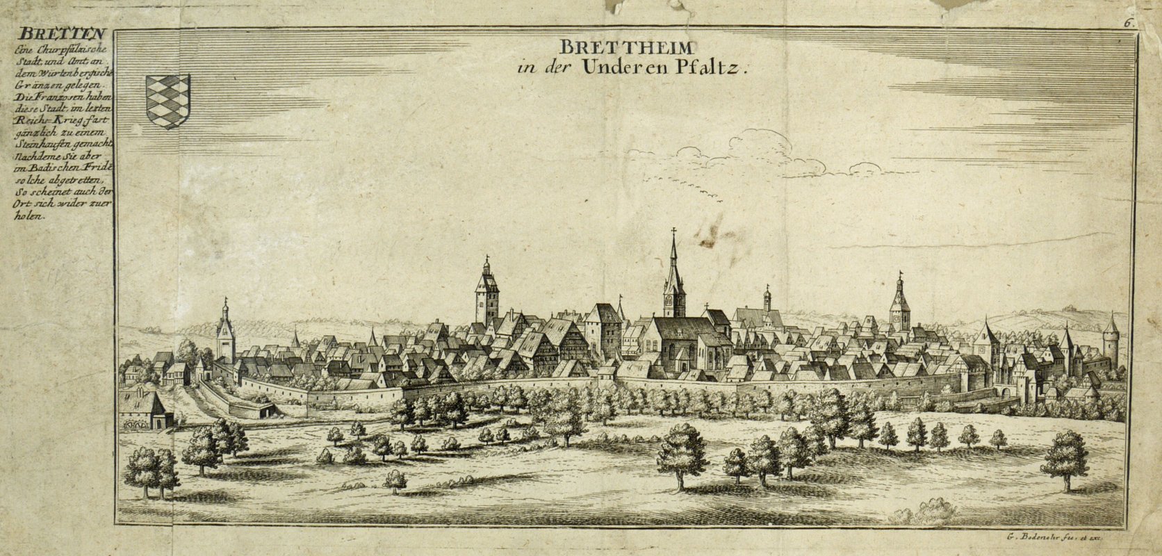 Ansicht der Stadt Bretten (Historisches Museum der Pfalz, Speyer CC BY)