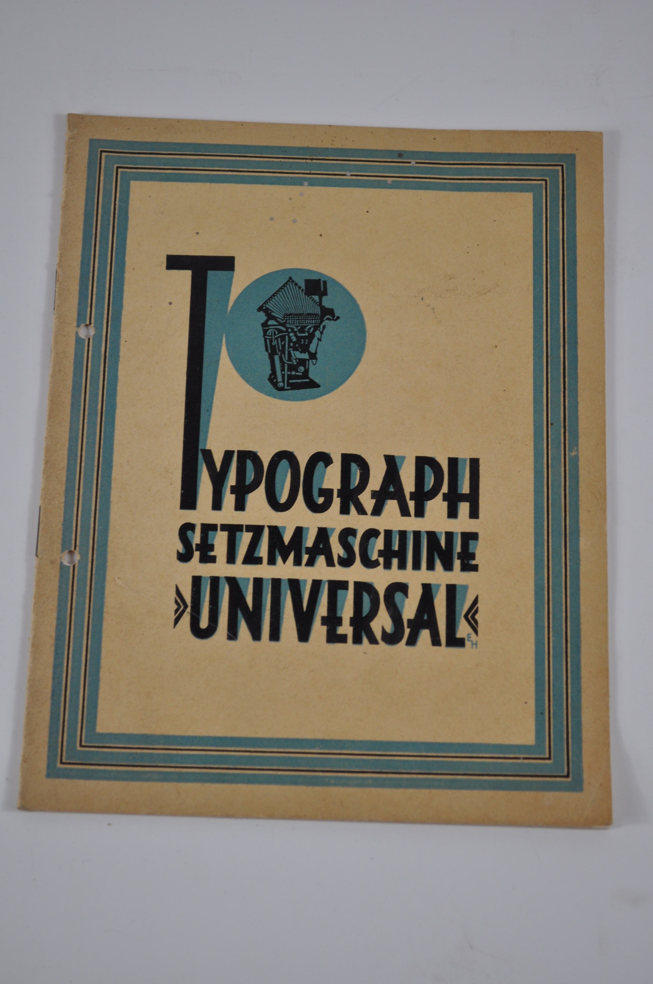 Heft Typograph Setzmaschine Universal (Rheinland-Pfälzisches Freilichtmuseum CC BY-NC-SA)