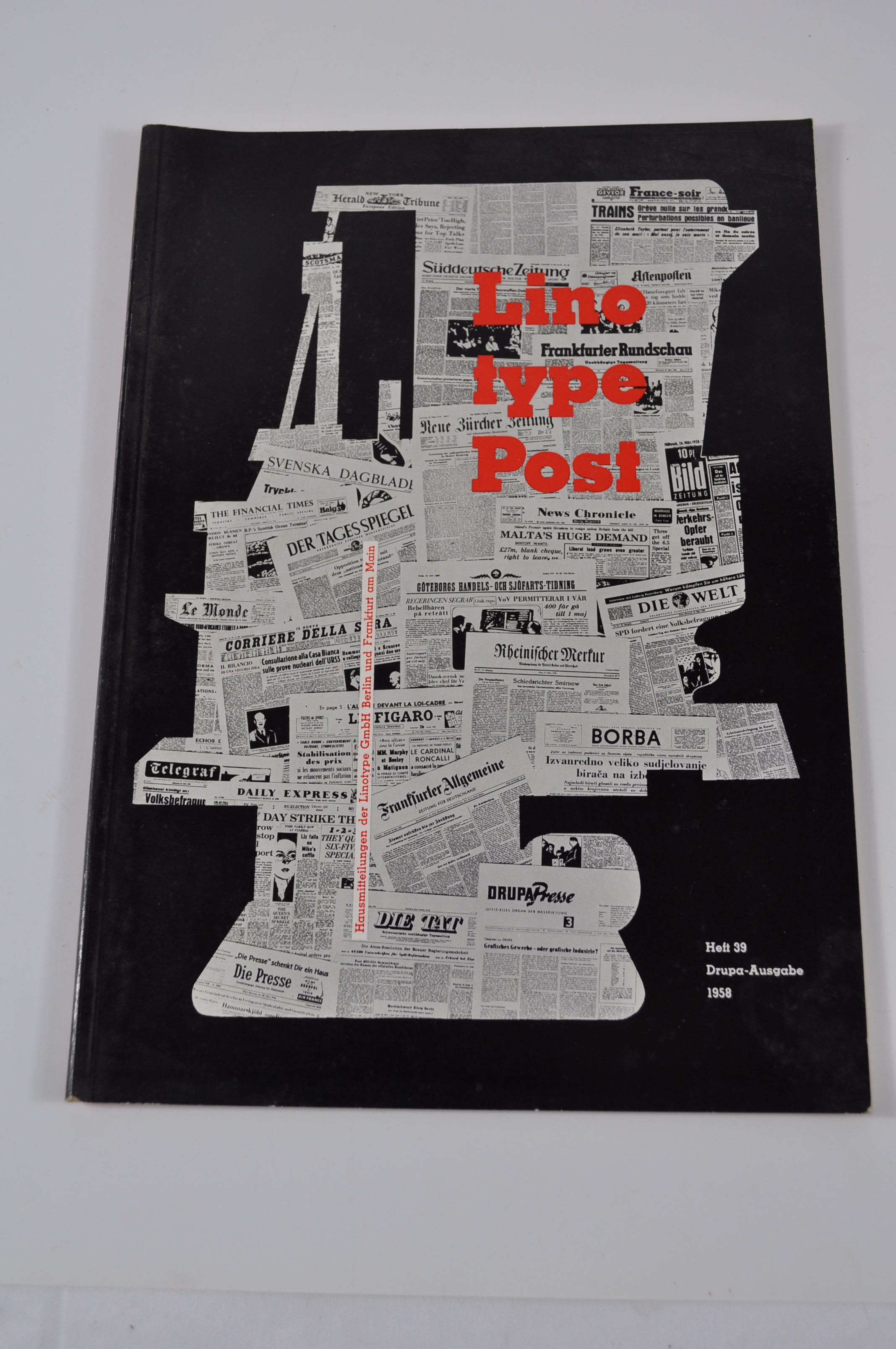 Broschüre Linotype Post Heft 39 Drupa-Ausgabe 1958 (Rheinland-Pfälzisches Freilichtmuseum CC BY-NC-SA)