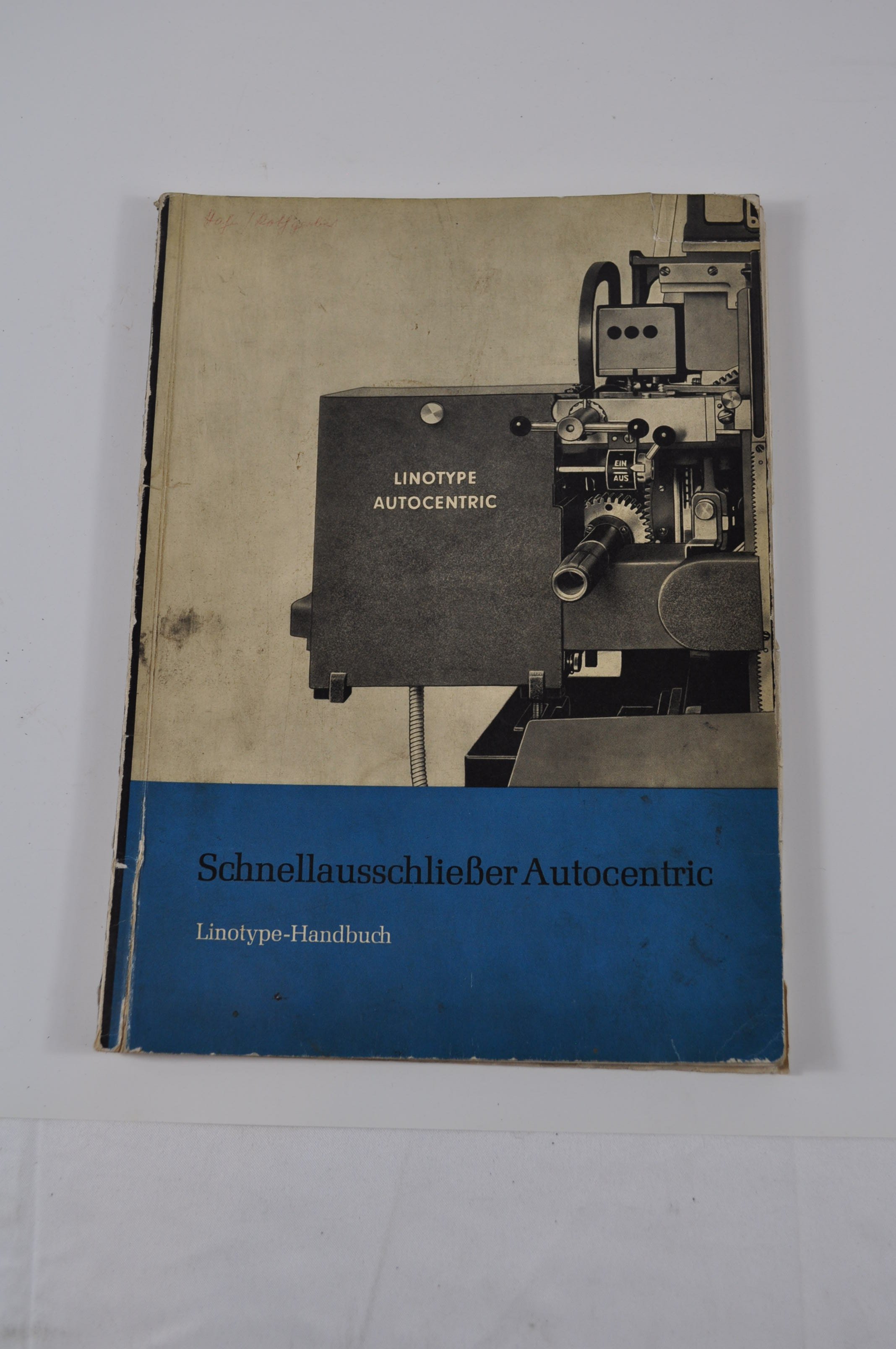 Linotype-Handbuch 1959 Linotype Autocentric (Rheinland-Pfälzisches Freilichtmuseum CC BY-NC-SA)