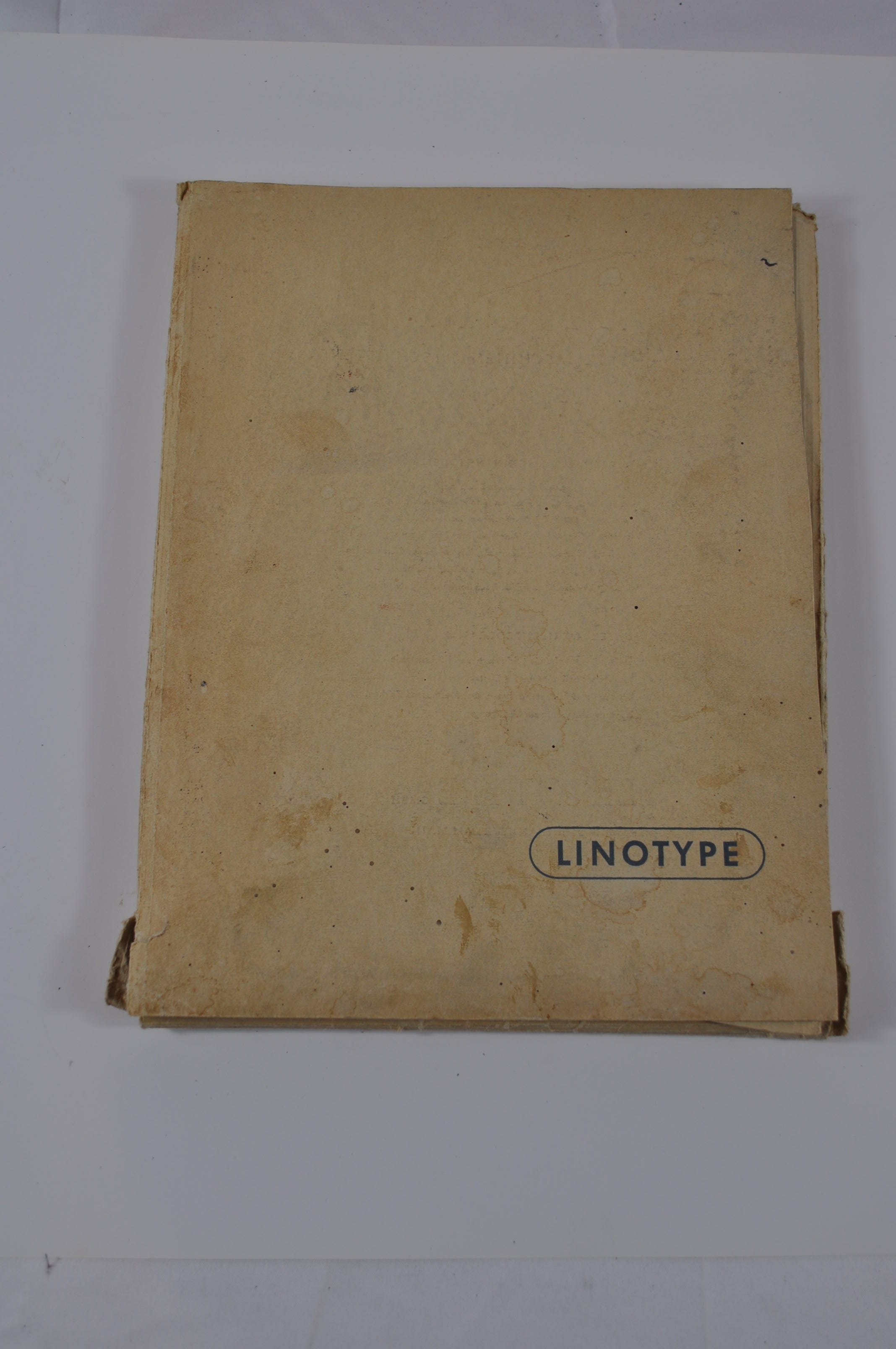 Berichtsheft Linotyp (Rheinland-Pfälzisches Freilichtmuseum CC BY-NC-SA)