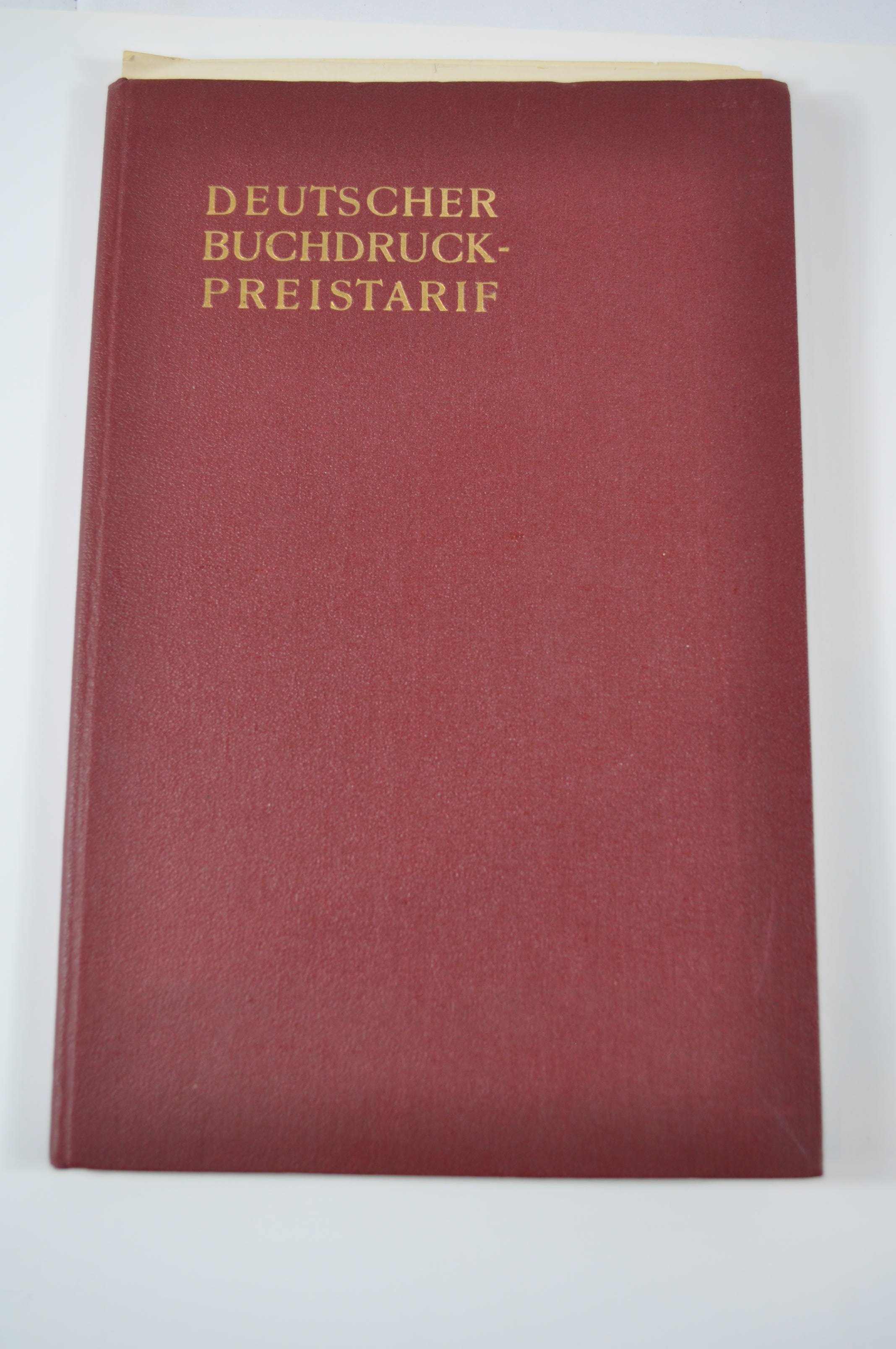 Deutscher Buchdruck - Preistarif (Rheinland-Pfälzisches Freilichtmuseum CC BY-NC-SA)