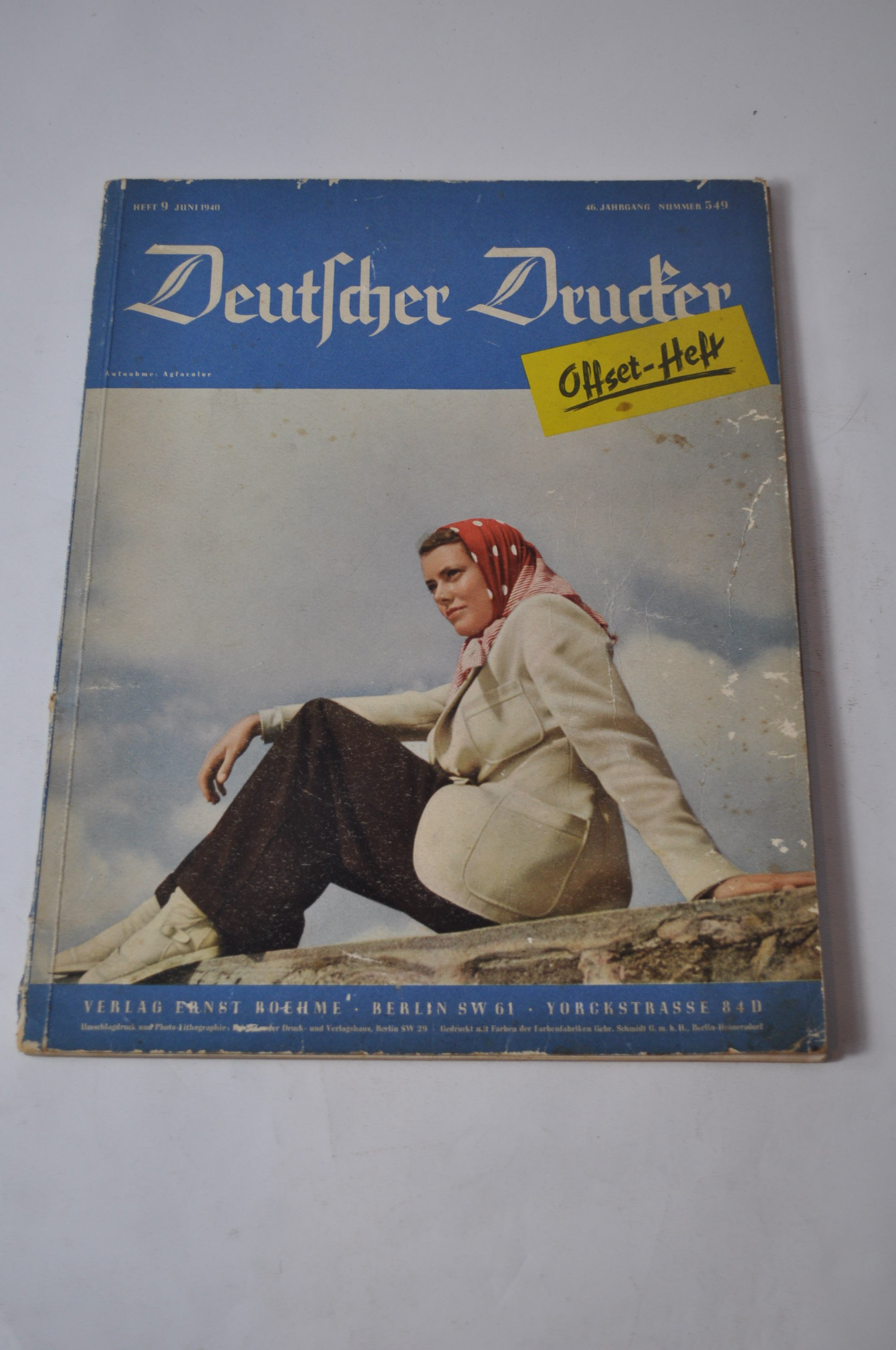 Broschüre Deutscher Drucker Heft 9 Juni 1940 (Rheinland-Pfälzisches Freilichtmuseum CC BY-NC-SA)