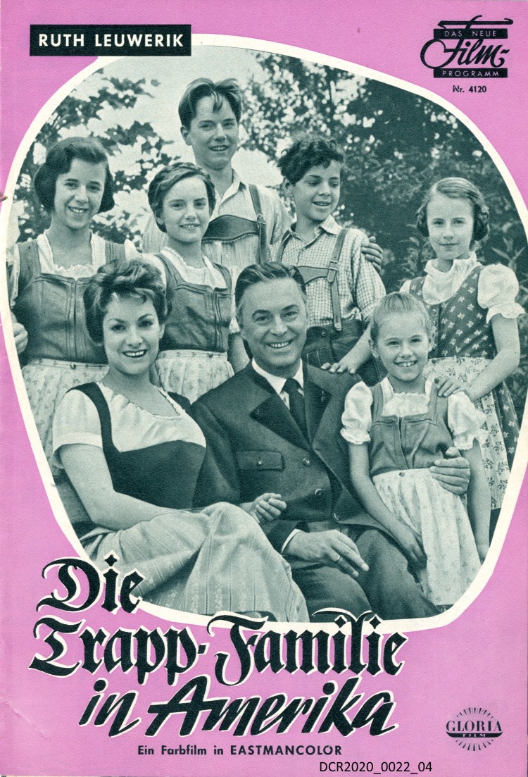 Filmprogramm, Die Trapp-Familie in Amerika ("dc-r" docu center ramstein RR-F)