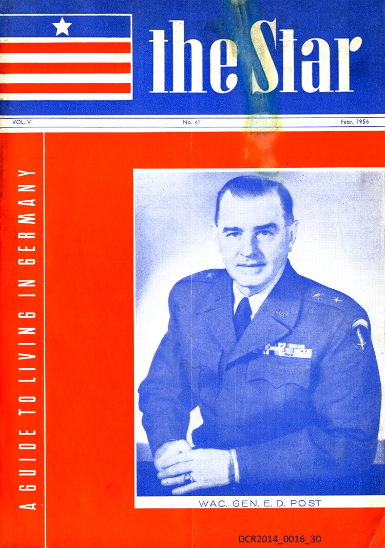 Magazin, The Star, A Guide to Living in Germany, Vol. 5, Nr. 41, Februar 1956 ("dc-r" docu center ramstein RR-F)