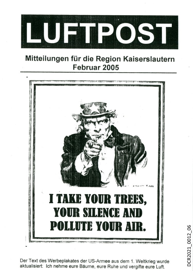Luftpost, Mitteilungen für die Region Kaiserslautern, Februar 2005 ("dc-r" docu center ramstein RR-F)