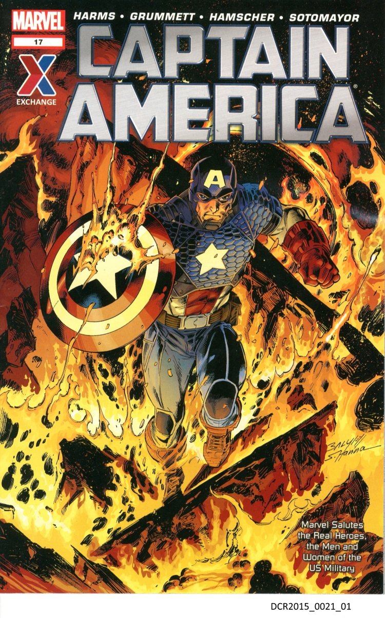 Comic, Comicheft, Captain America ("dc-r" docu center ramstein RR-F)