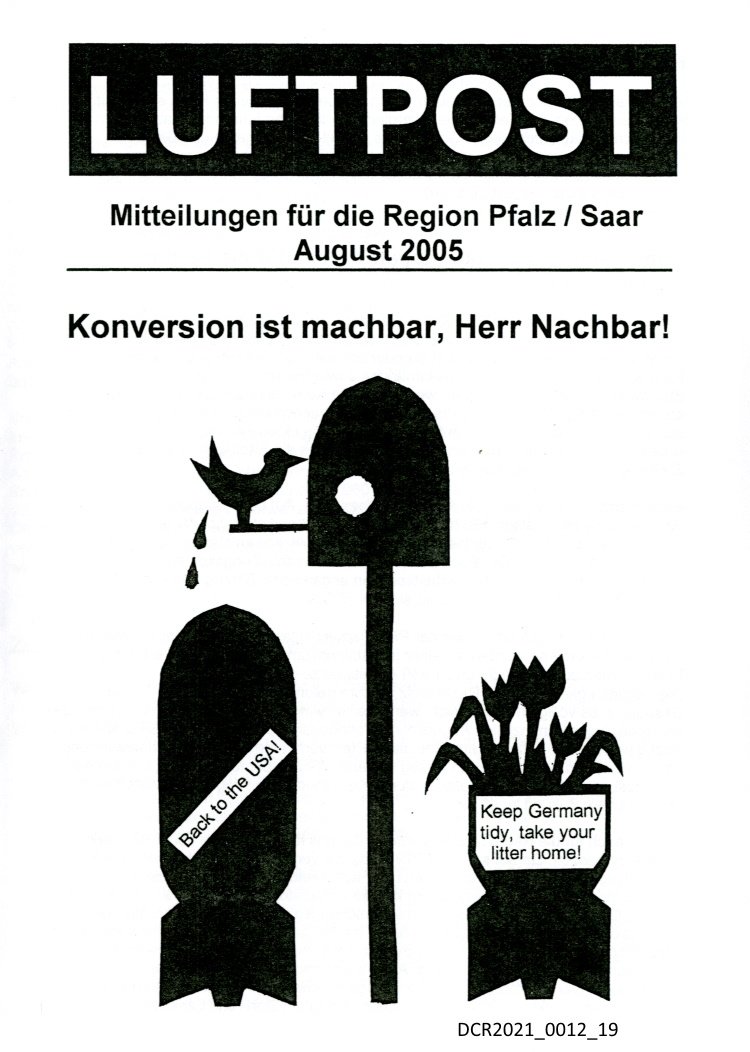 Luftpost, Mitteilungen für die Region Pfalz/ Saar August 2005 ("dc-r" docu center ramstein RR-F)