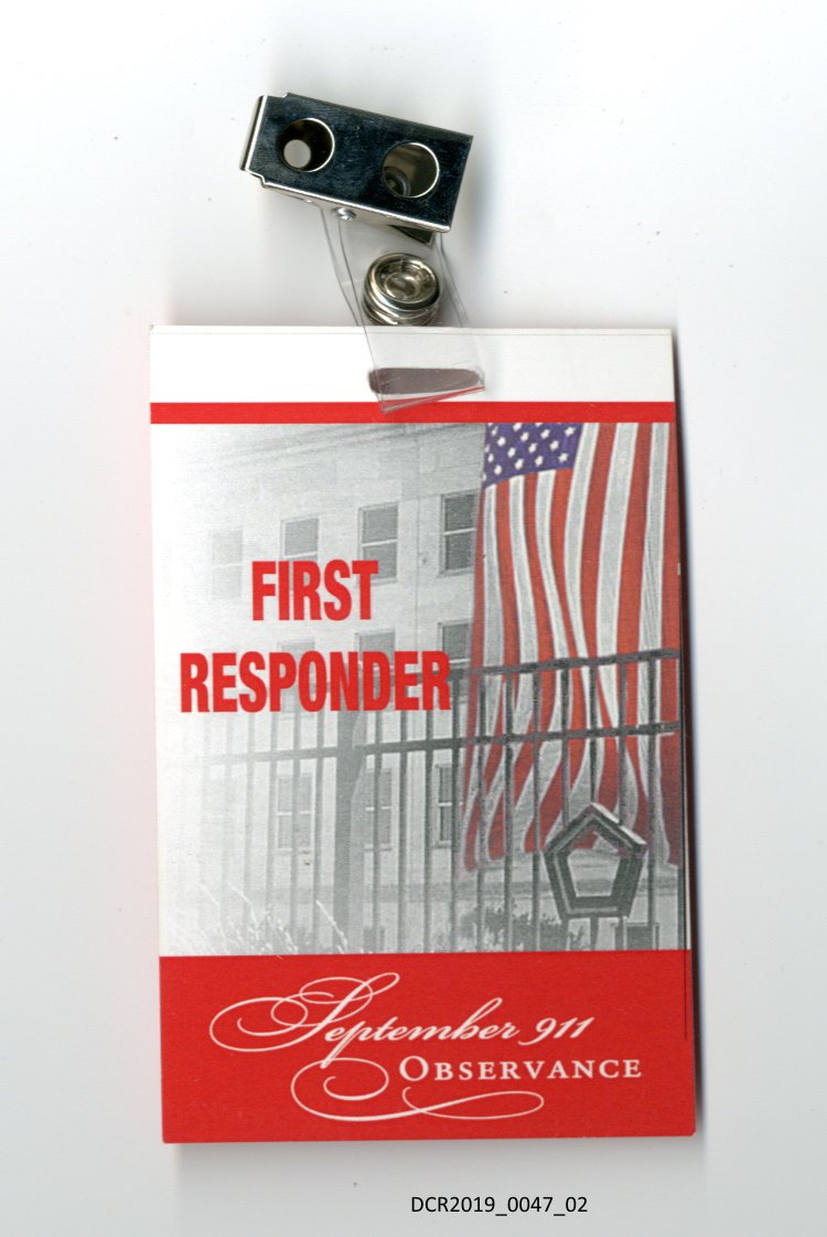 Ausweis "First Responder", September 911 Observance ("dc-r" docu center ramstein CC BY-NC-SA)