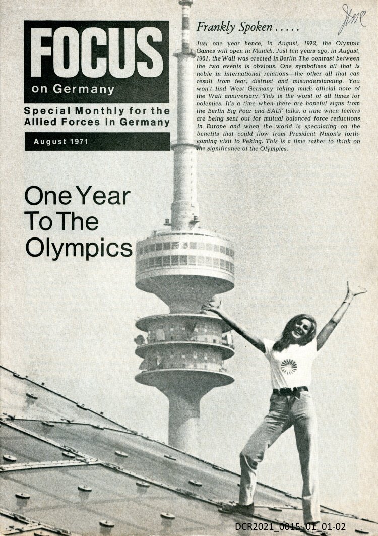 Magazin, Focus on Germany, August 1971 ("dc-r" docu center ramstein RR-F)
