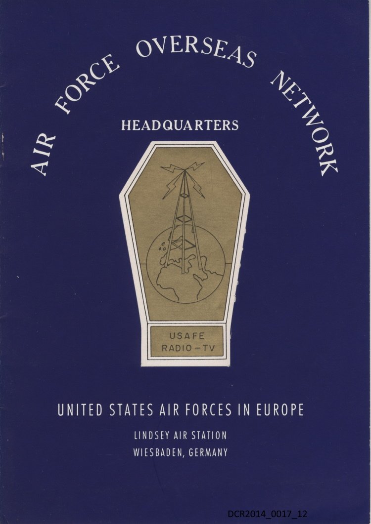 Informationsschrift, Air Force Overseas Network ("dc-r" docu center ramstein RR-F)