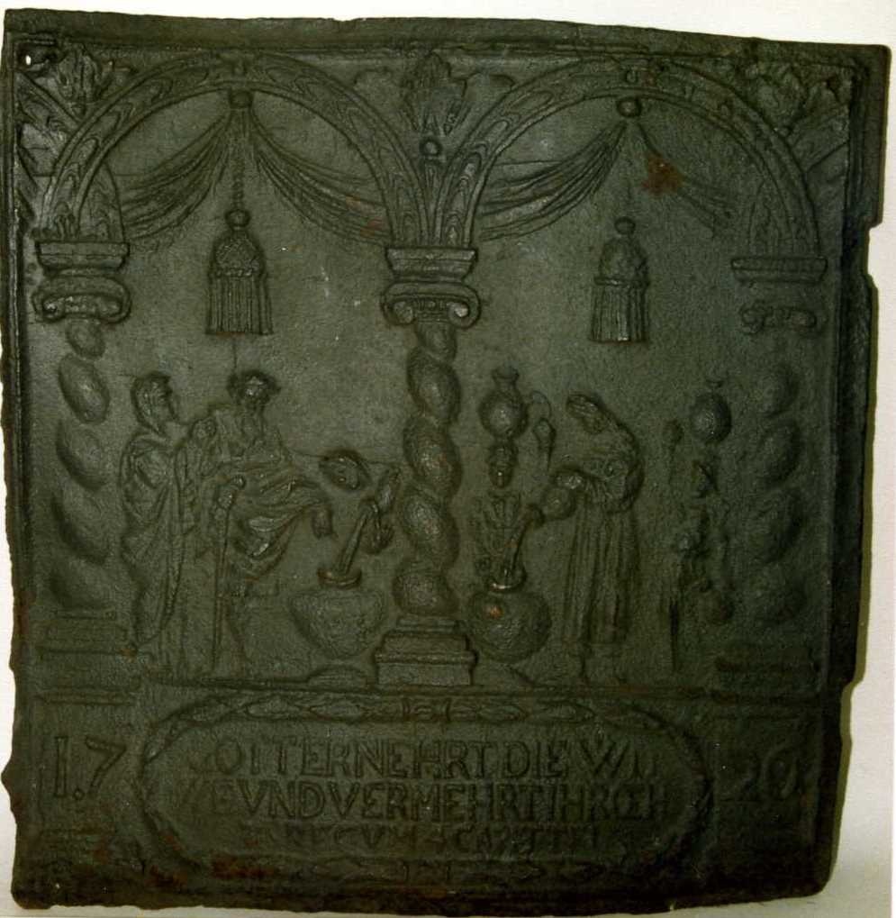 Linke Seitenplatte: Das Ölwunder des Elisäus/Die Witwe von Sareptha (Historisches Museum der Pfalz, Speyer CC BY)