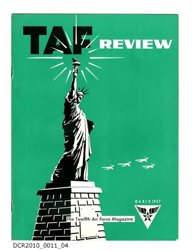Magazin, TAF Review, The Twelfth Air Force Magazine, Vol. 3, März 1957 (dc-r docu center ramstein RR-F)