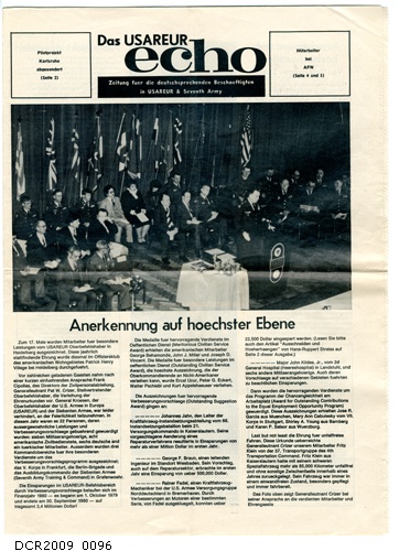 Zeitung, Das USAREUR Echo, April 1981 (dc-r docu center ramstein RR-F)