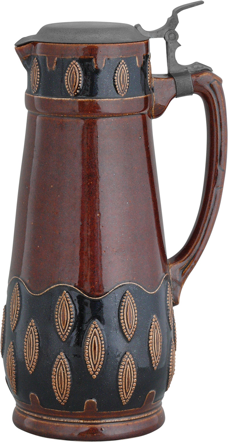 Kanne mit Metalldeckel (Keramikmuseum Westerwald CC BY-NC-SA)
