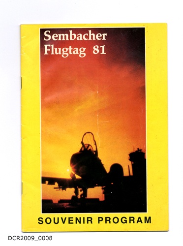 Programmheft, Sembacher Flugtag 81, Souvenir Program (dc-r docu center ramstein RR-F)