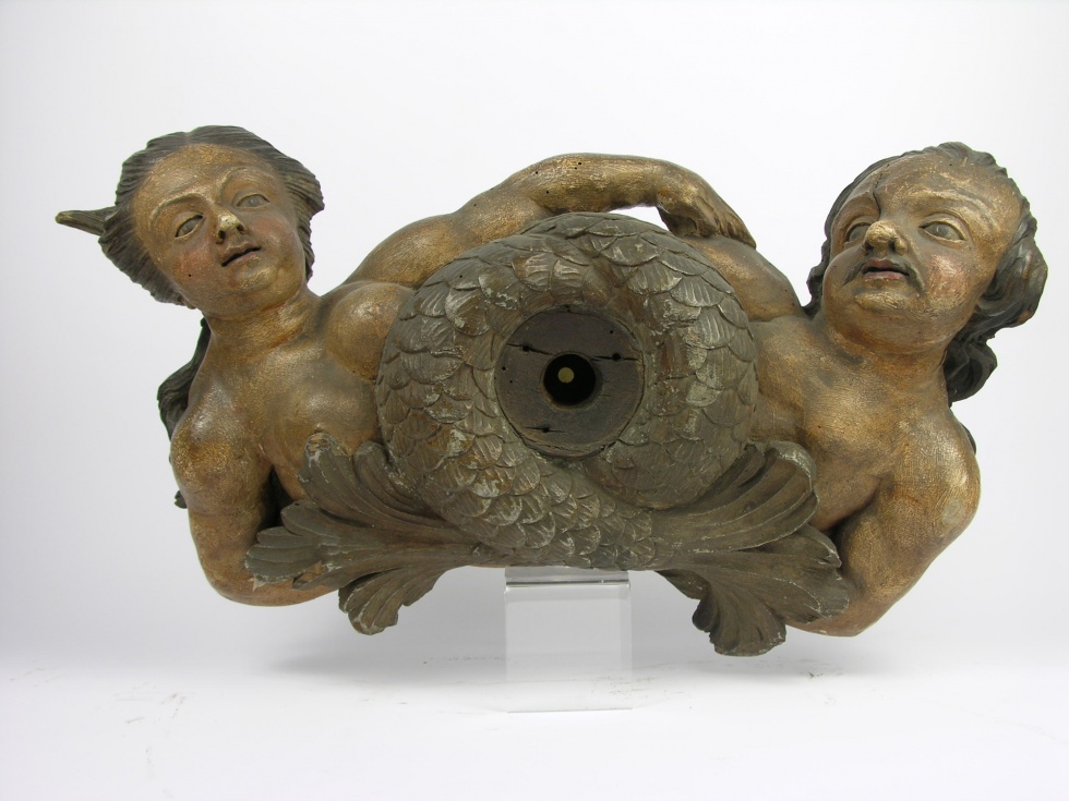 Fassriegel: Nereidenpaar; Meerwesen (Historisches Museum der Pfalz, Speyer CC BY)