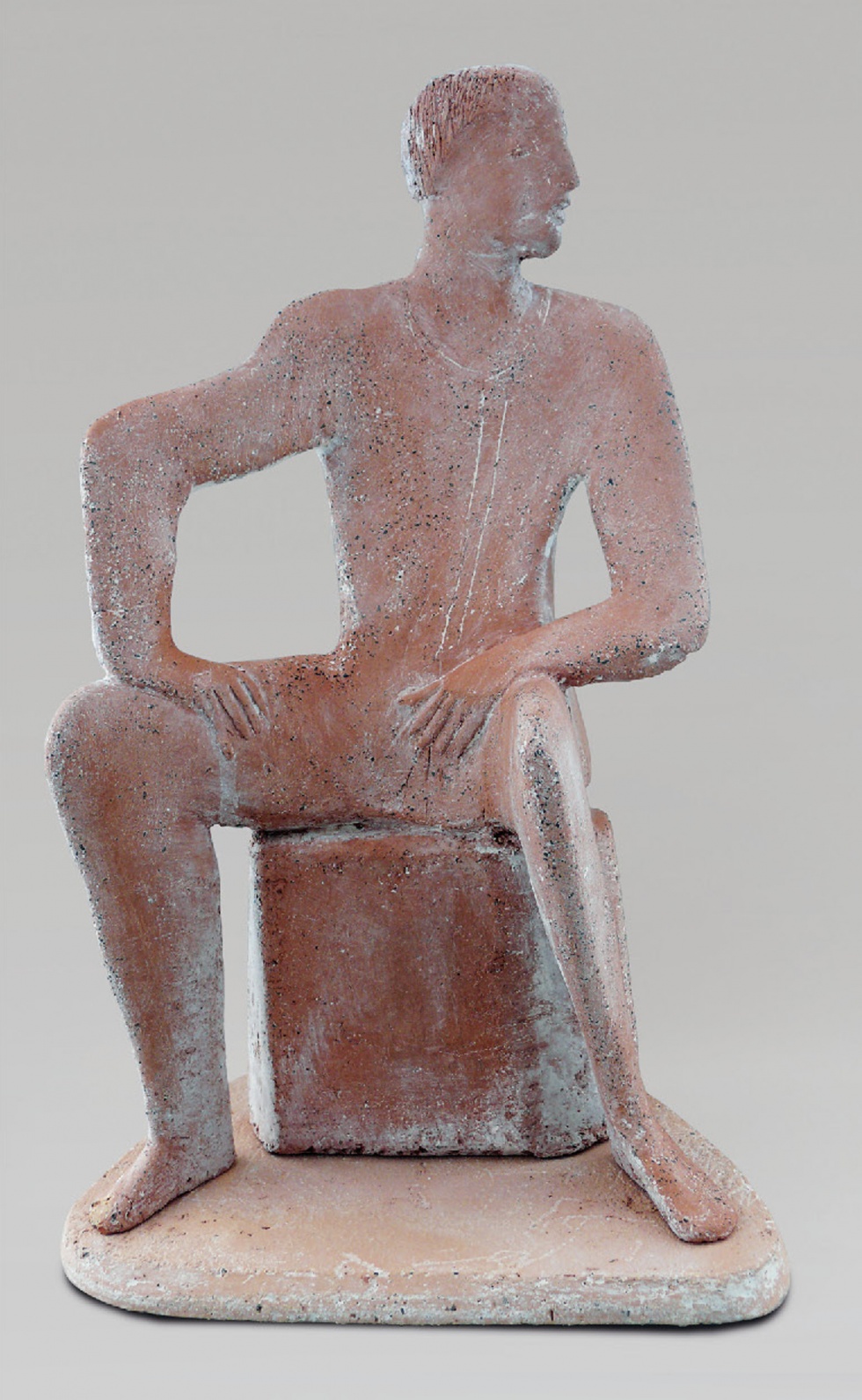 Sitzender Mann (Keramikmuseum Westerwald CC BY-NC-SA)