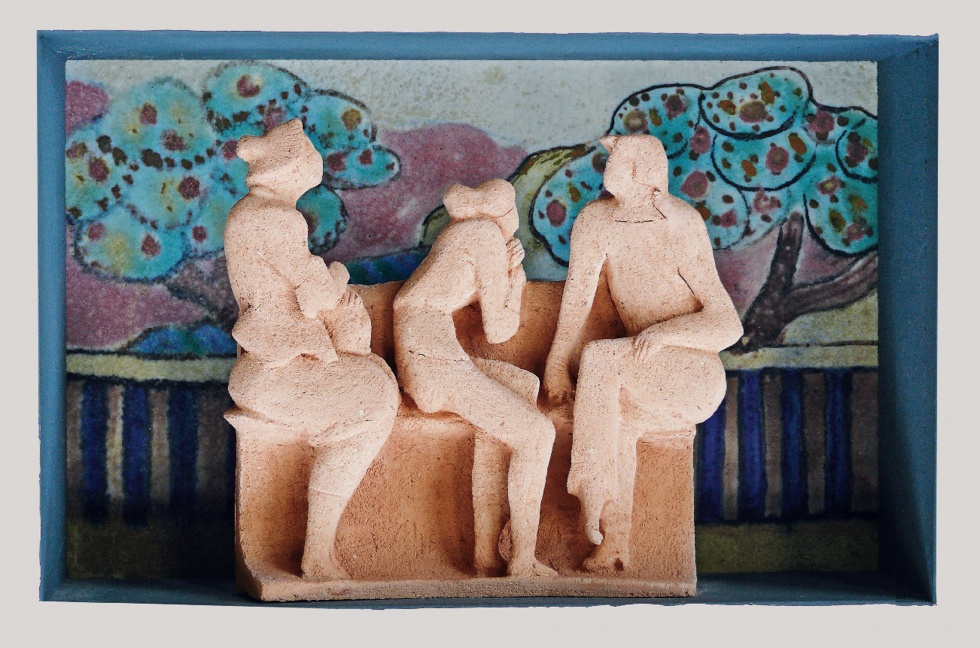 Siesta im Park (Keramikmuseum Westerwald CC BY-NC-SA)