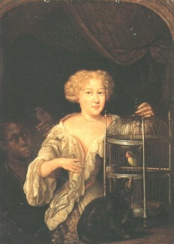 Bildnis einer Dame mit Vogelbauer (Museum Heylshof CC BY-NC-SA)