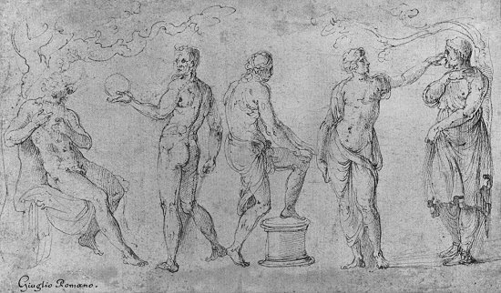 Antike Szene (Fünf Figuren) (Museum Heylshof CC BY-NC-SA)