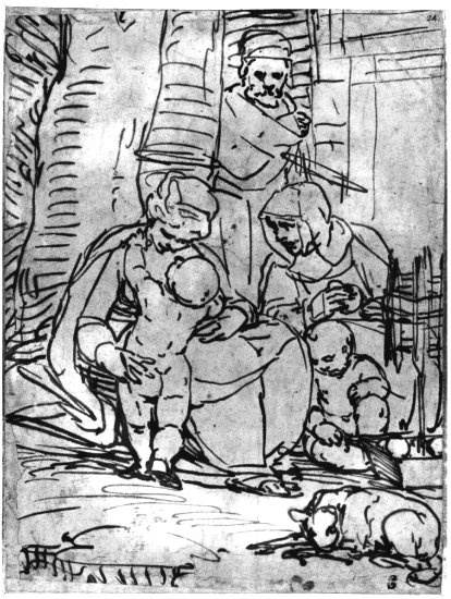 Die Heilige Familie mit der Hl. Elisabeth und dem Knaben Johannes (Museum Heylshof CC BY-NC-SA)