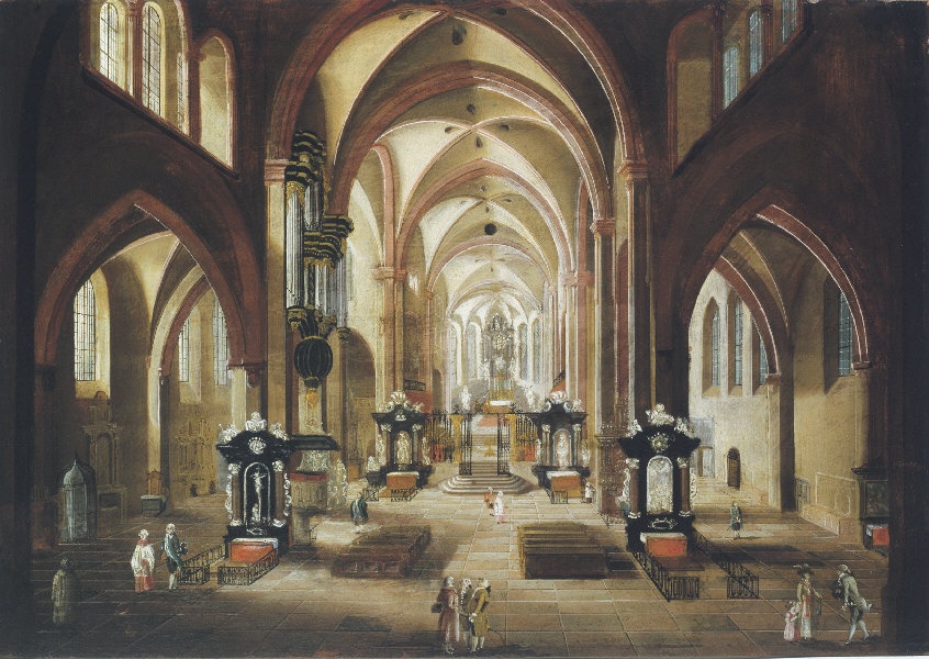 Innenansicht des barocken Trierer Domes (Museum am Dom Trier CC BY-NC-SA)