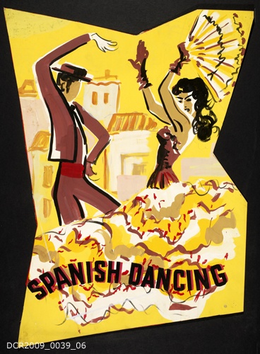 Veranstaltungsplakat, Spanish Dancing (dc-r docu center ramstein RR-F)