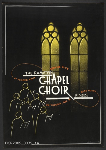 Veranstaltungsplakat, The Ramstein Chapel Choir Sings (dc-r docu center ramstein RR-F)