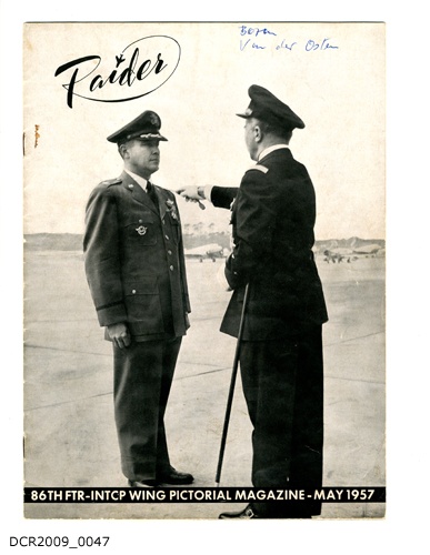 Magazin, Raider, Pictorial Magazine of the 86th FTR-INTCP Wing, Vol. 5, Nr. 5, Mai 1957 (dc-r docu center ramstein RR-F)