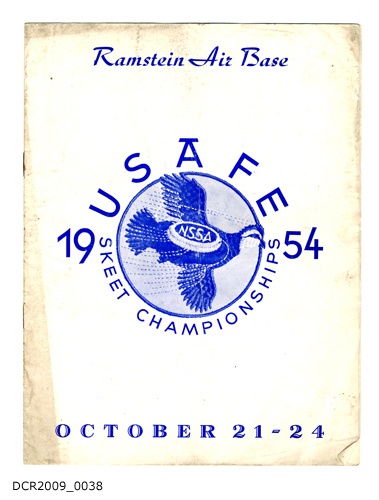 Programmheft, USAFE Skeet Championships 1954, Ramstein Air Base (dc-r docu center ramstein CC BY-NC-SA)