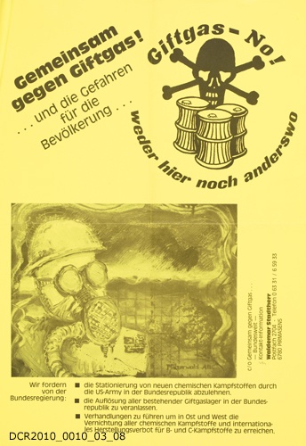 Plakat, Gemeinsam gegen Giftgas (dc-r docu center ramstein CC BY-NC-SA)