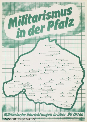 Plakat, Militarismus in der Pfalz (dc-r docu center ramstein CC BY-NC-SA)