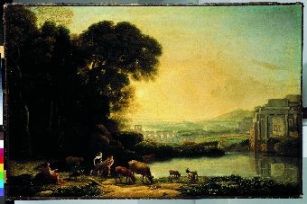 Landschaft mit Titusbogen (Landesmuseum Mainz CC BY-NC-SA)