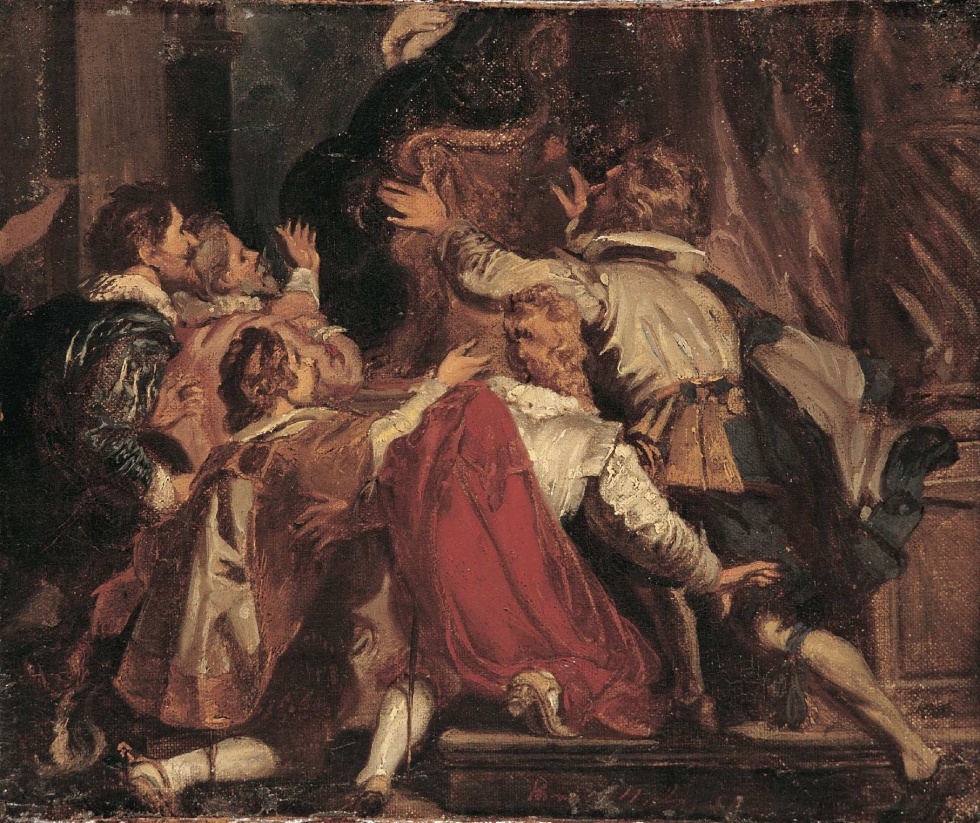 Huldigung der Edelleute an Maria de’ Medici (Teilkopie nach Rubens) (Museum Geburtshaus Anselm Feuerbach CC BY-NC-SA)