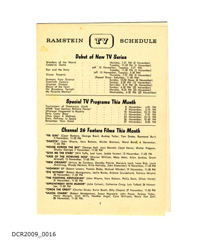 Fernsehprogramm, Ramstein TV Schedule (dc-r docu center ramstein CC BY-NC-SA)