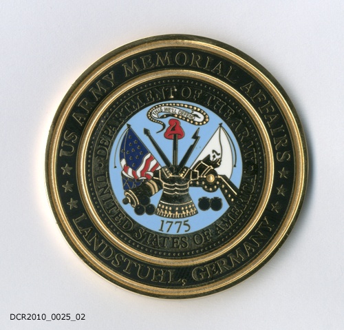 Gedenkmedaille, US Army Memorial Affairs, Landstuhl (dc-r docu center ramstein CC BY-NC-SA)