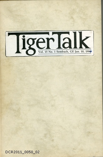 Tiger Talk-Sammlung, Januar bis Dezember 1984 (dc-r docu center ramstein CC BY-NC-SA)