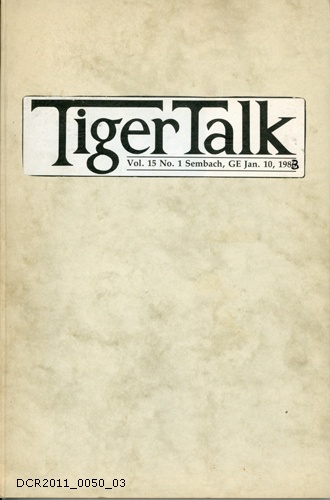 Tiger Talk-Sammlung, Januar bis Dezember 1983 (dc-r docu center ramstein CC BY-NC-SA)