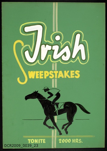 Plakat, Veranstaltungsplakat, Irish Sweepstakes (dc-r docu center ramstein RR-F)