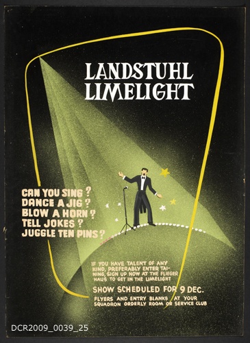 Plakat, Veranstaltungsplakat, Landstuhl Limelight (dc-r docu center ramstein RR-F)